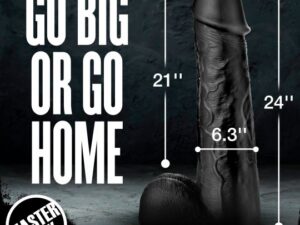 Moby Huge 2 Foot Tall Super Dildo - Black