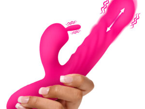 Thrusting and Vibrating Silicone Rabbit Vibrator